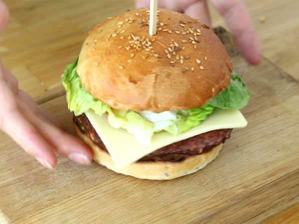 Vegetariánsky burger z červenej fazule - Príprava krok 9