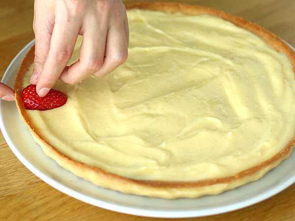 Jednoduchý jahodový koláč - Príprava krok 6