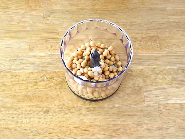 Krémový libanonský humus - Príprava krok 1