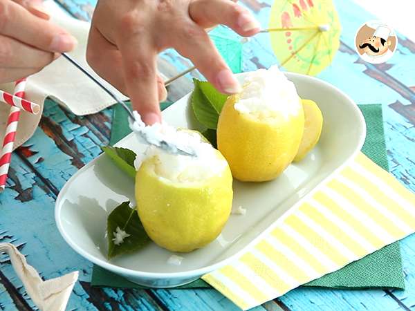 Mrazený citrón, osviežujúci sorbet - Príprava krok 6