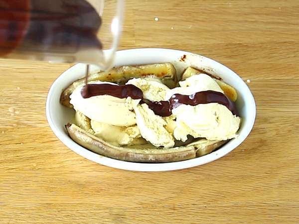 Banana Split, slávny mrazený dezert - Príprava krok 2