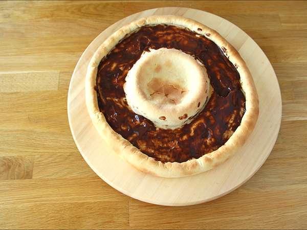 Pizza s Kit Kat a jogurtom Čokoláda Danette - Príprava krok 4