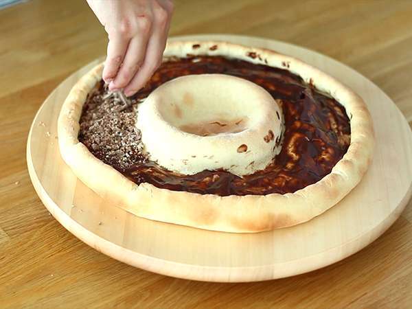 Pizza s Kit Kat a jogurtom Čokoláda Danette - Príprava krok 5