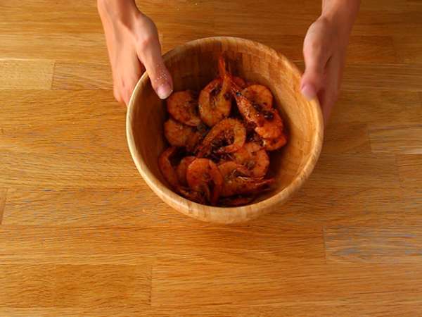 Krevety flambované vo whisky, podrobný recept - Príprava krok 4