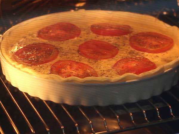 Quiche s tuniakom a paradajkami - Príprava krok 4
