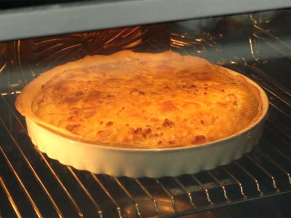 Rýchly a jednoduchý lososový quiche - Príprava krok 5