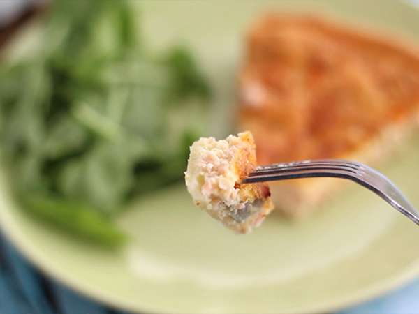 Rýchly a jednoduchý lososový quiche - Príprava krok 6