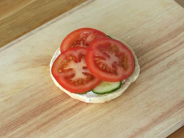 Vegetariánsky bagel - Príprava krok 3