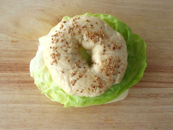 Vegetariánsky bagel - Príprava krok 4