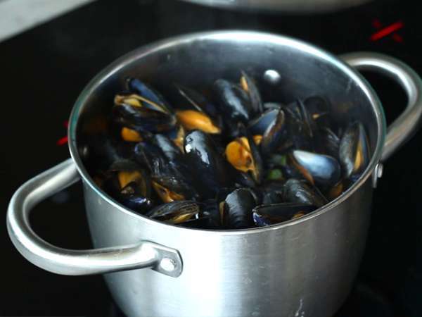 Moules marinières, jednoduchý a chutný recept - Príprava krok 3