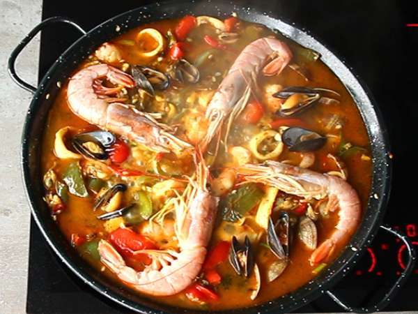 Paella s morskými plodmi - Príprava krok 10