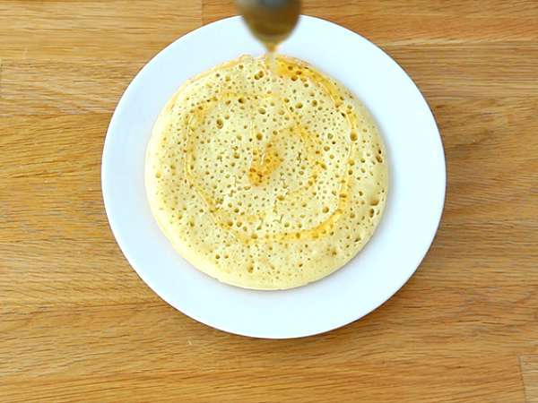 Baghrirs, marocké palacinky s tisíckami otvorov - Príprava krok 4
