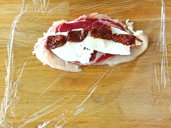 Kuracie balóniky s mozzarellou - Príprava krok 2