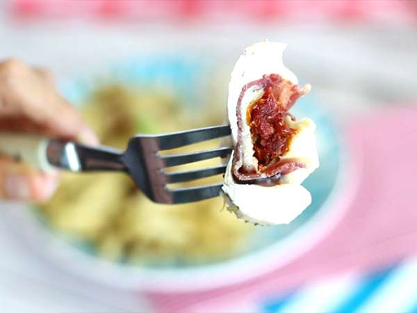 Kuracie balóniky s mozzarellou - Príprava krok 6