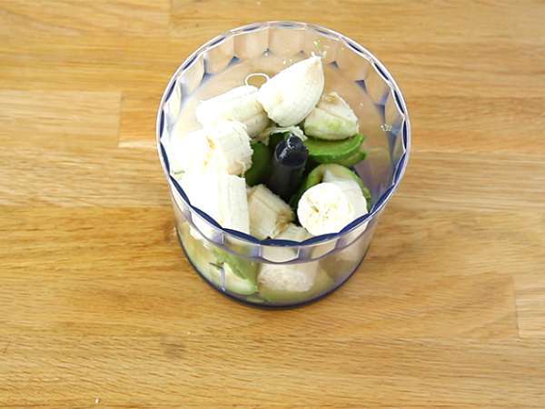 Vegánske dezertné krémy - čokoláda, banán, avokádo - Príprava krok 1