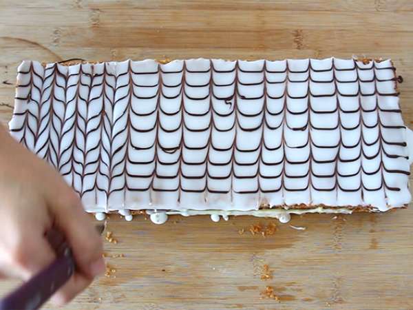 Vanilkové mille feuille - Príprava krok 13