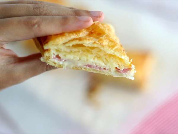 Šunka a syr Friands - Príprava krok 6