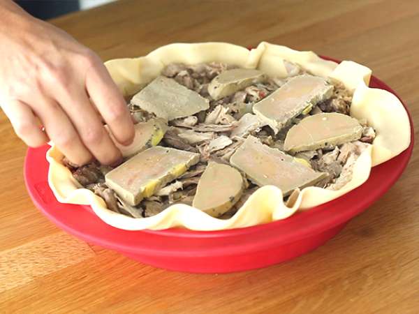 Koláč z perličiek s foie gras - Príprava krok 5