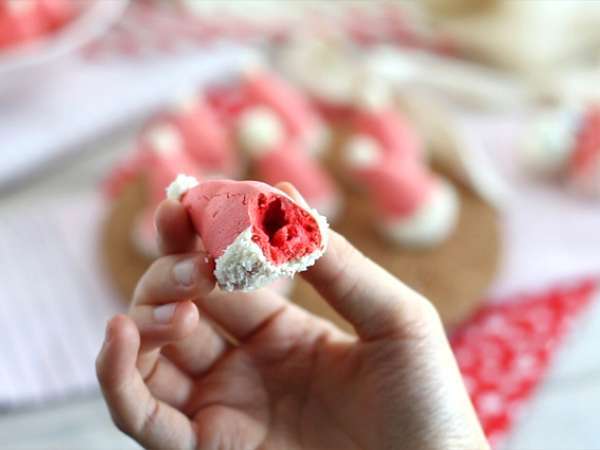 Meringues Santa klobúky - Príprava krok 6