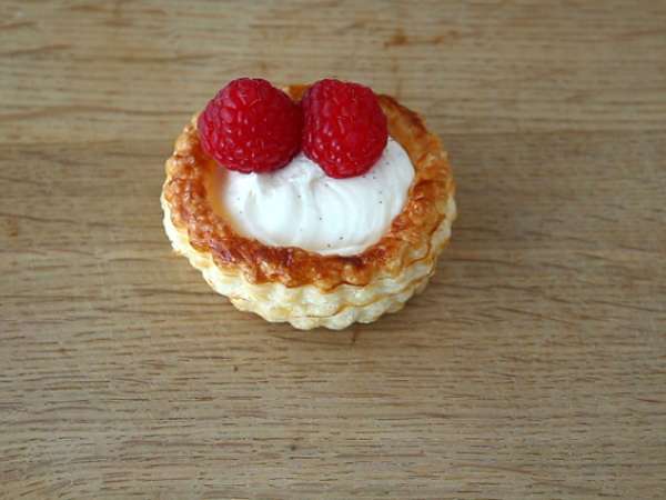 Maliny a mascarpone vol au vents - Príprava krok 5