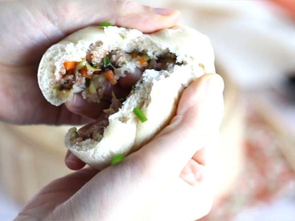 Banh Bao, malé parené žemle - Príprava krok 12