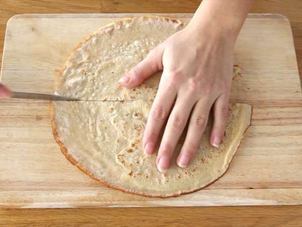 Palacinky Samoussas s karamelizovanými jablkami - Príprava krok 5