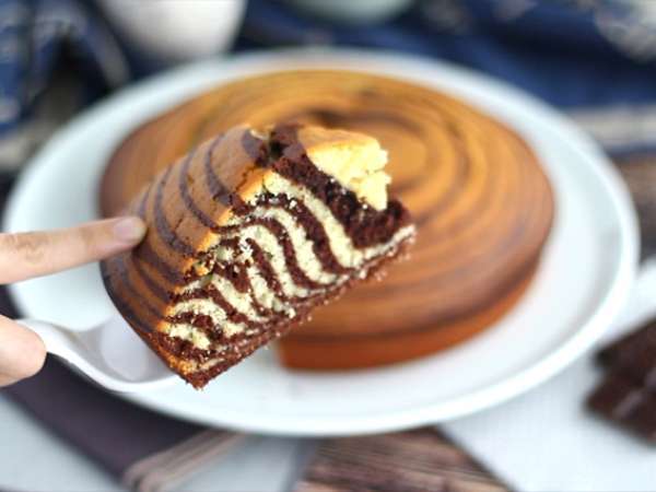 Zebra torta, exotický mramor (taliansky mramor) - Príprava krok 8