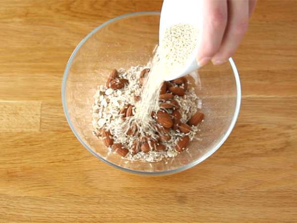 Müsli, domáce müsli - Príprava krok 1