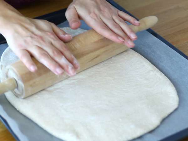 Focaccia, taliansky chlieb s rozmarínom - Príprava krok 3