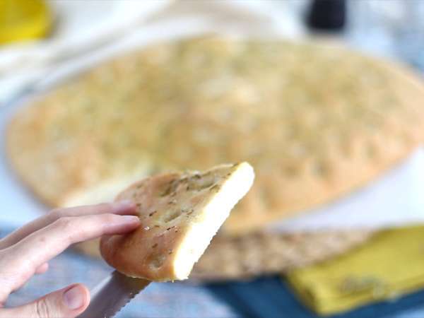 Focaccia, taliansky chlieb s rozmarínom - Príprava krok 8