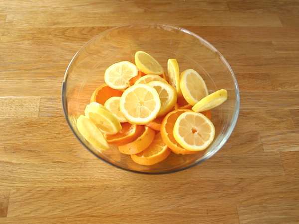 Citrusová sangria - Príprava krok 1