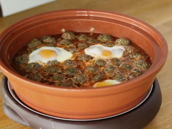 Tajine z kefty (mleté mäsové guľky s korením a bylinkami) - Príprava krok 7
