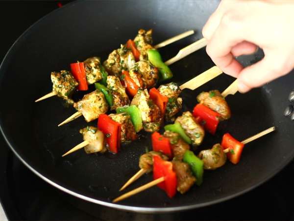 Kebab z kuracieho mäsa a papriky - Príprava krok 4