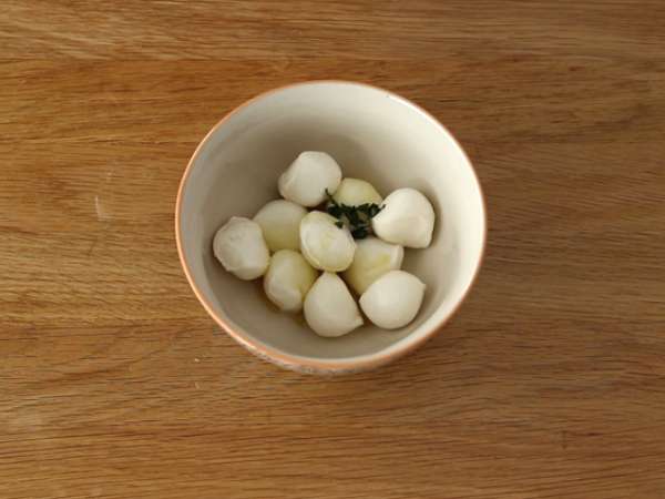 Mozzarella, sušená šunka a aperitív zo sušených paradajok - Príprava krok 1