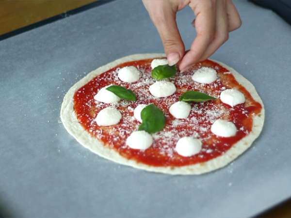 Pizza tortilla express - Príprava krok 3