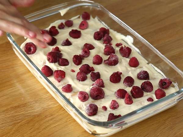 Rýchle a jednoduché malinové tiramisu - Príprava krok 5