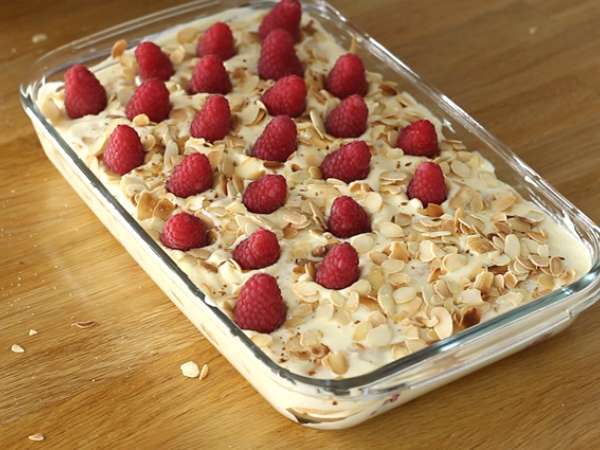 Rýchle a jednoduché malinové tiramisu - Príprava krok 7