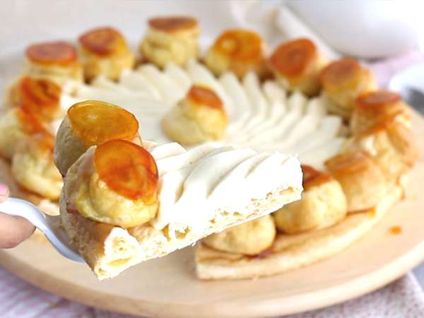 Recept Saint Honoré vysvetlený krok za krokom na videu - Príprava krok 20