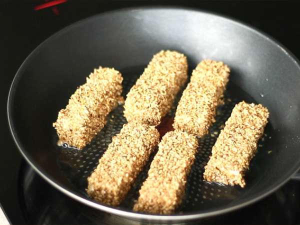 Sezamové tyčinky so syrom feta - Príprava krok 4
