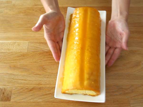 Koláč s mangom a malinami - Príprava krok 23
