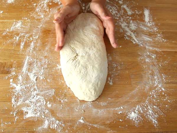 Fougasse so slaninou a cibuľou - Príprava krok 6