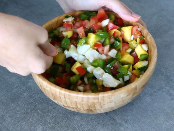 Ceviche z tresky - Príprava krok 5