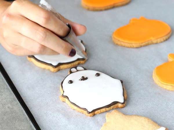 Halloweenske chlebíčky Molang - Príprava krok 9