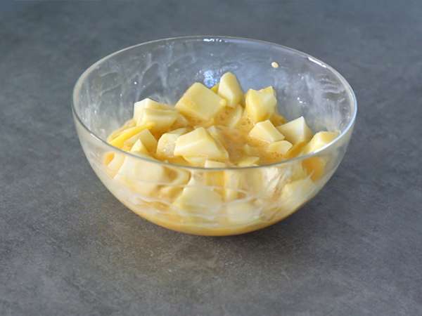 Raclette tortilla - Príprava krok 2