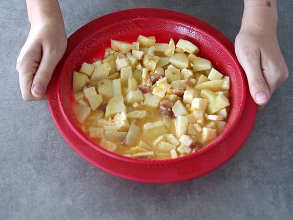 Raclette tortilla - Príprava krok 4