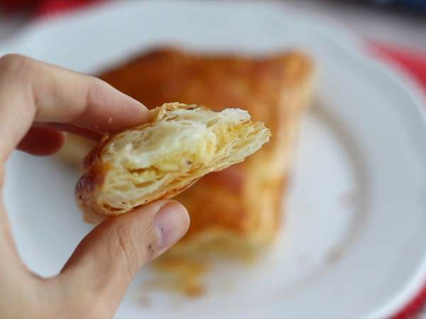 Hruškový frangipane v jednotlivých porciách - Príprava krok 7