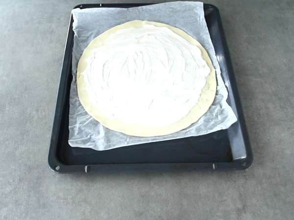 Raclette koláč - Príprava krok 2