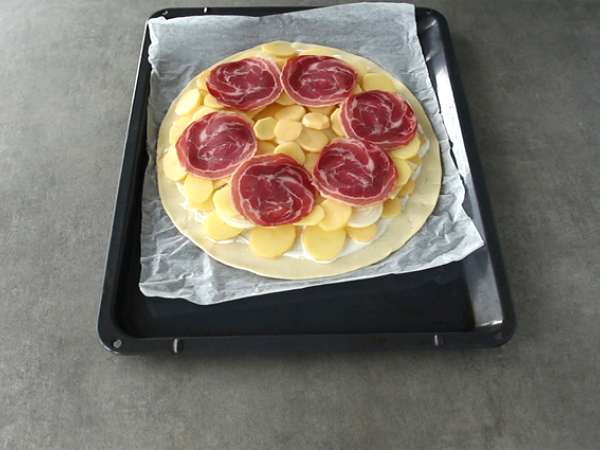 Raclette koláč - Príprava krok 3