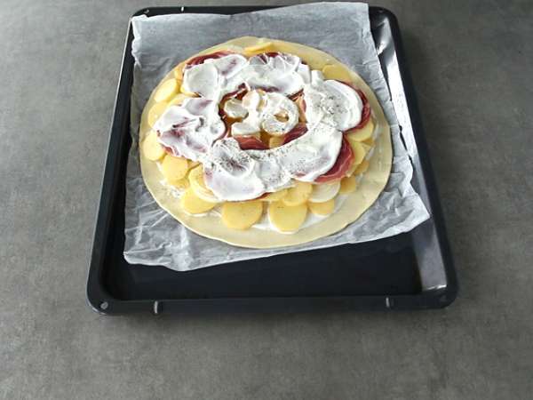 Raclette koláč - Príprava krok 4