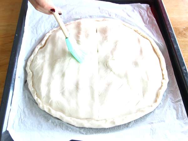 Galette des Rois frangipane (bez lepku) - Príprava krok 5